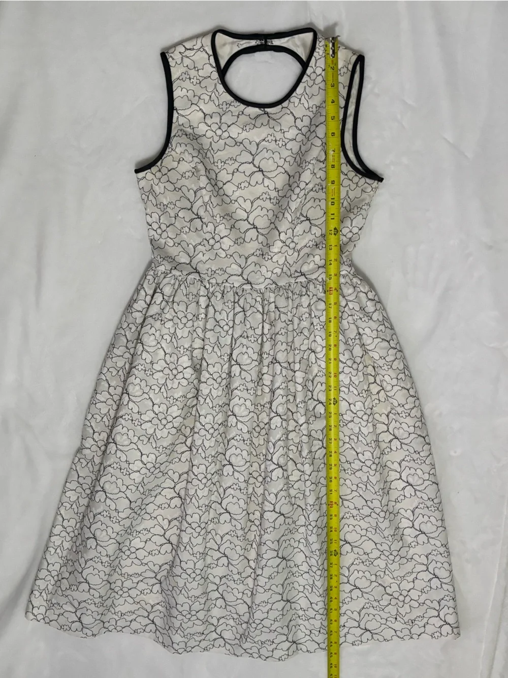 KATE SPADE New York Sleeveless Floral Lace Fit & Flare Midi Dress